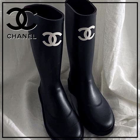 chanel rain boots saks|Chanel ankle boots 2021.